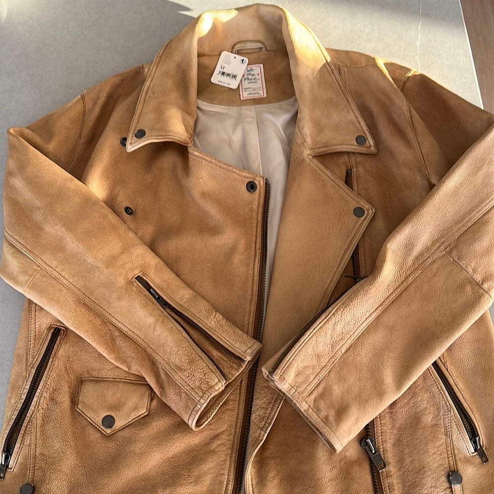 We the Free Leather Motorcycle Jacket